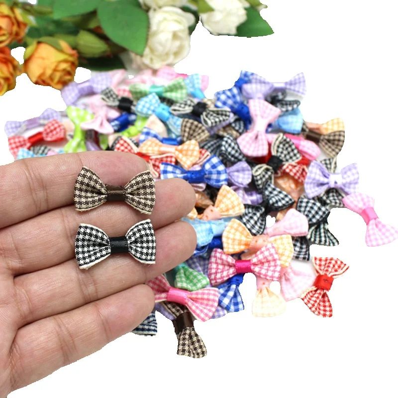 Embellish Craft - 30PCS/lot 1.5cm*3cm Small Satin Ribbon Bow