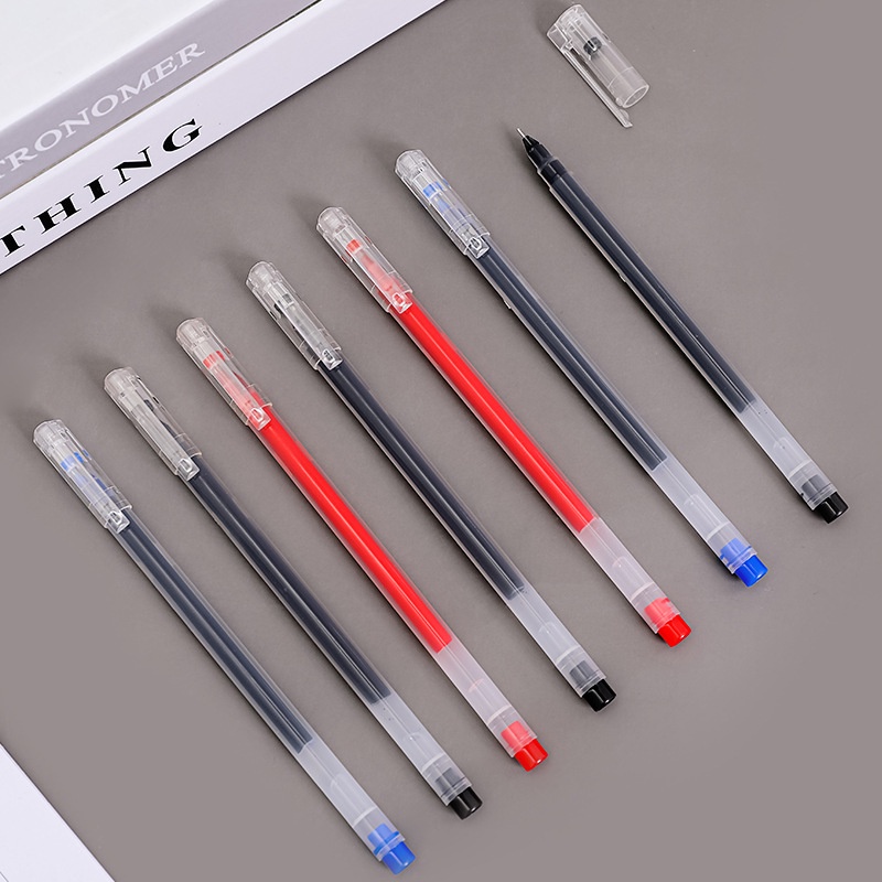 Muji Stationery Gel Pen - 0.5mm Large Capacity Black/Red/Blue Ink MUJI