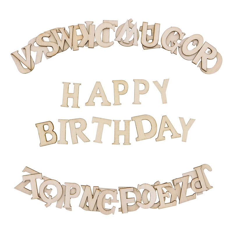 100pcs Letters Wooden Alphabet - Embellish Craft ulasan dan harga