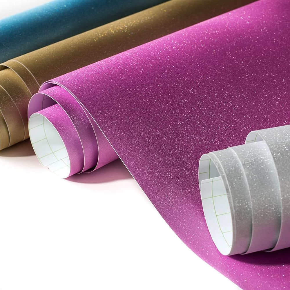 Smart Glitter Adhesive Vinyl f - Glitter Vinyl Roll ulasan dan harga