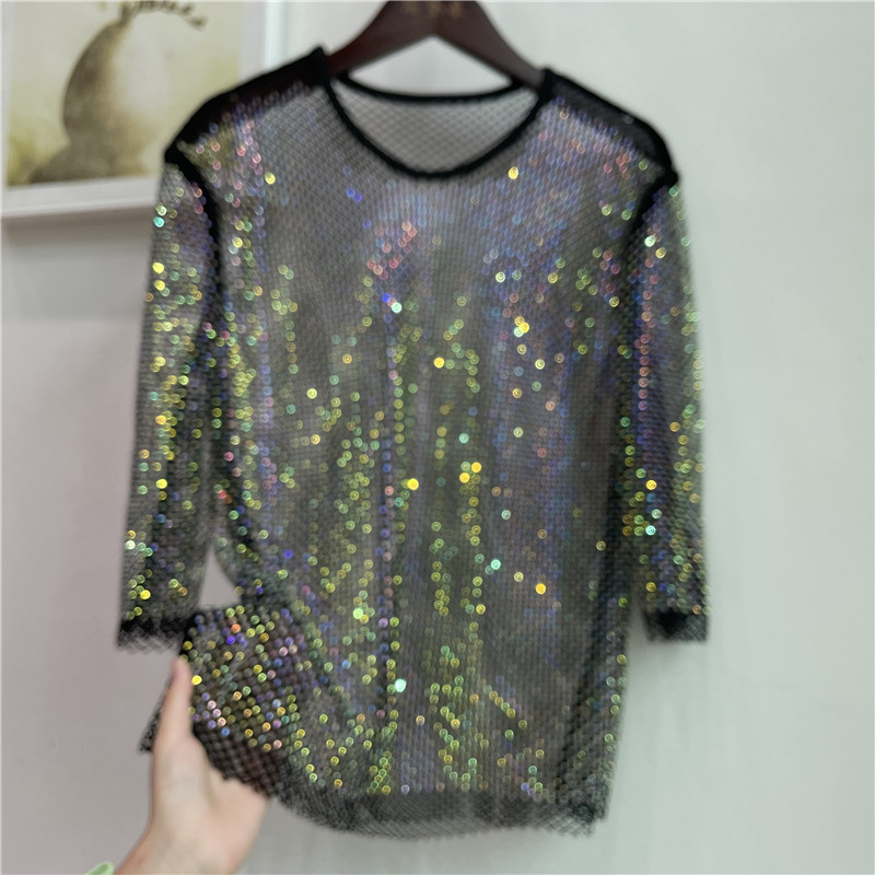 ColorShiny Diamonds  Electric  - Crystal Mesh Fabric ulasan dan harga