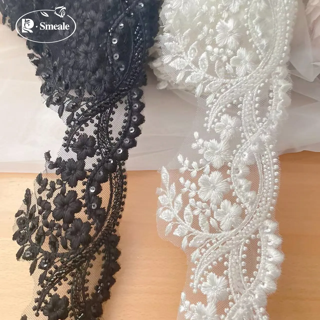 High Quality Beaded Lace Trim  - Beaded Trim Fringe ulasan dan harga