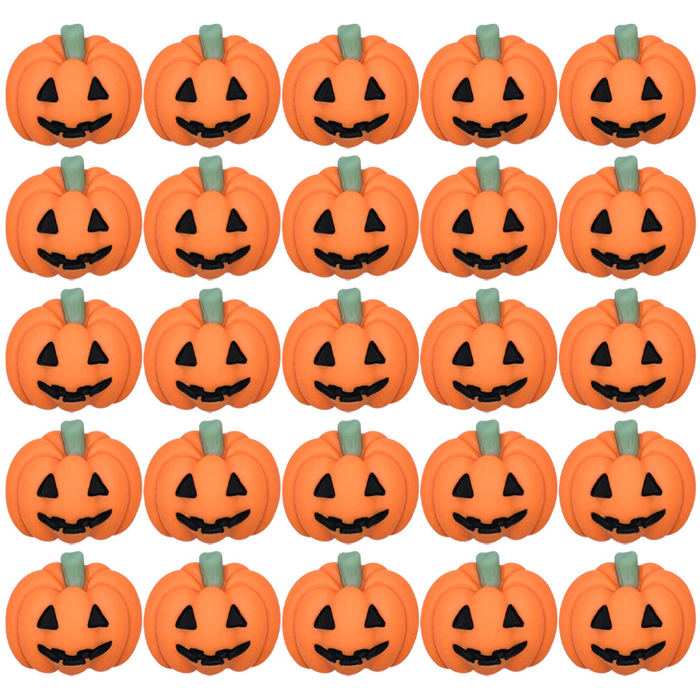 50Pcs Mini Resin Pumpkin Charm - Embellish Craft ulasan dan harga