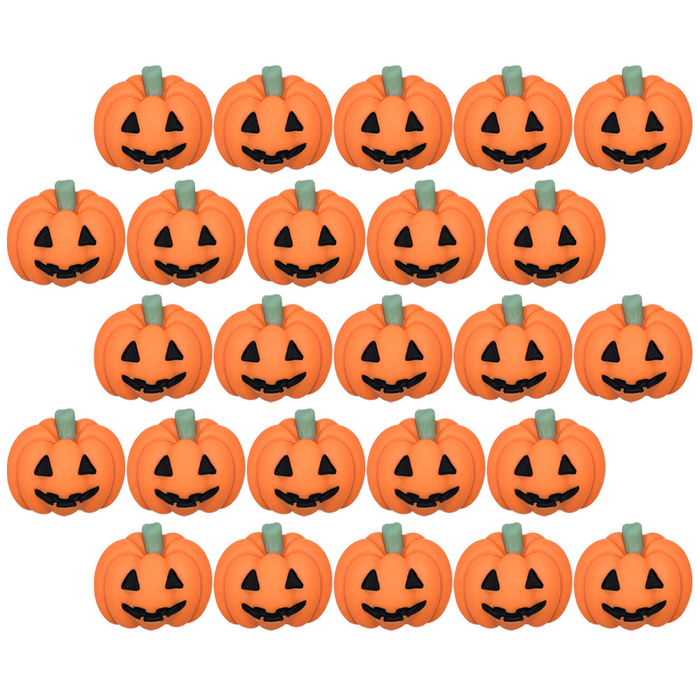 50Pcs Mini Resin Pumpkin Charm - Embellish Craft ulasan dan harga