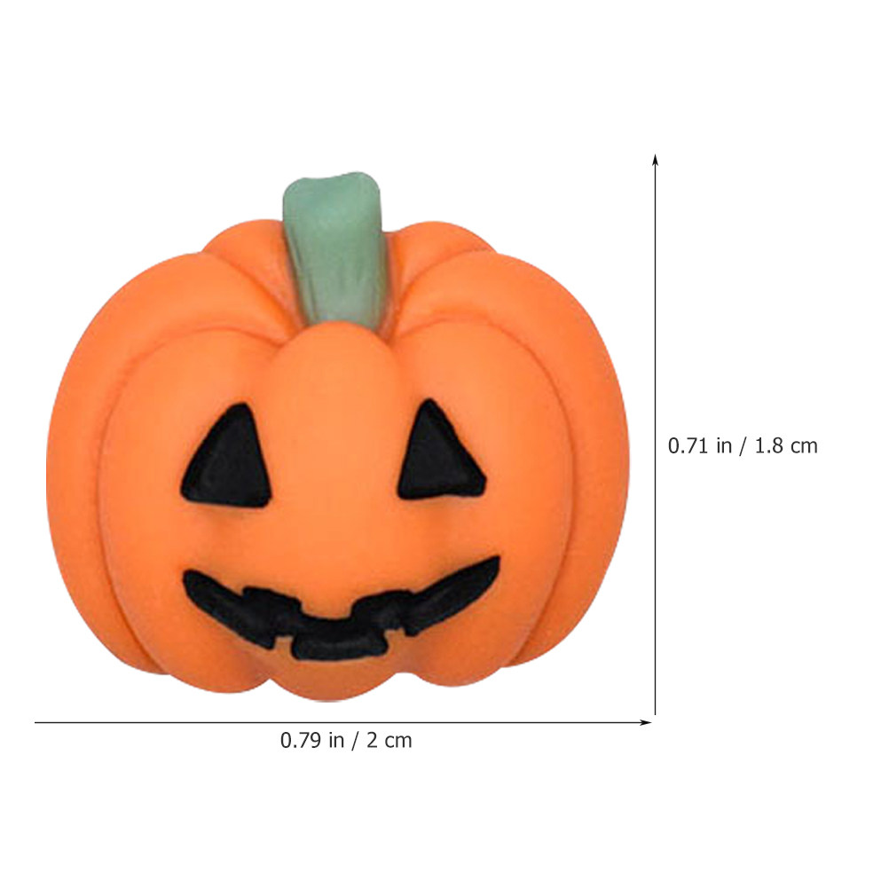 50Pcs Mini Resin Pumpkin Charm - Embellish Craft ulasan dan harga